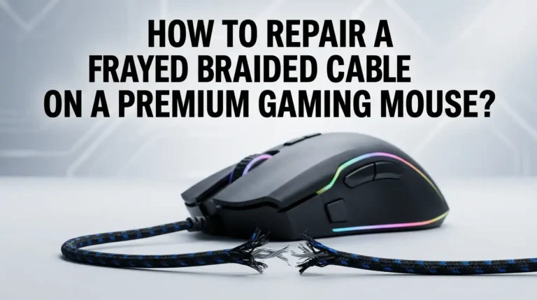 How to Repair a Frayed Braided Cable on a Premium Gaming Mouse?