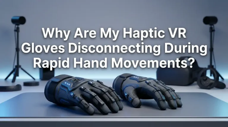 Why Are My Haptic VR Gloves Disconnecting During Rapid Hand Movements?