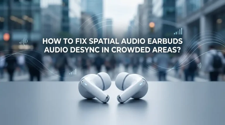 How To Fix Spatial Audio Earbuds Audio Desync In Crowded Areas?