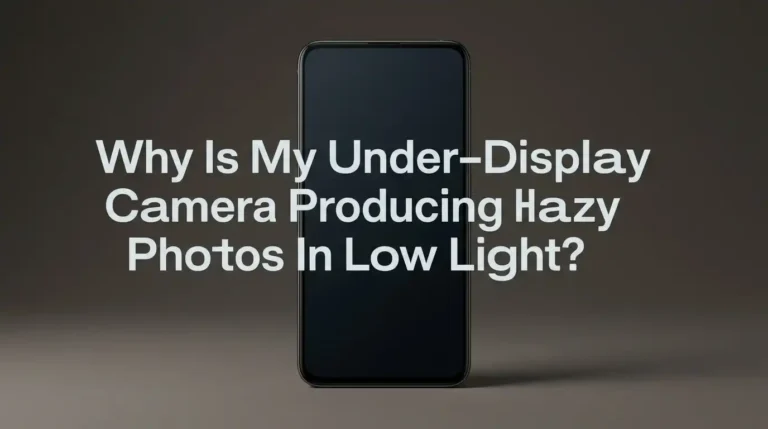 Why Is My Under-Display Camera Producing Hazy Photos In Low Light?