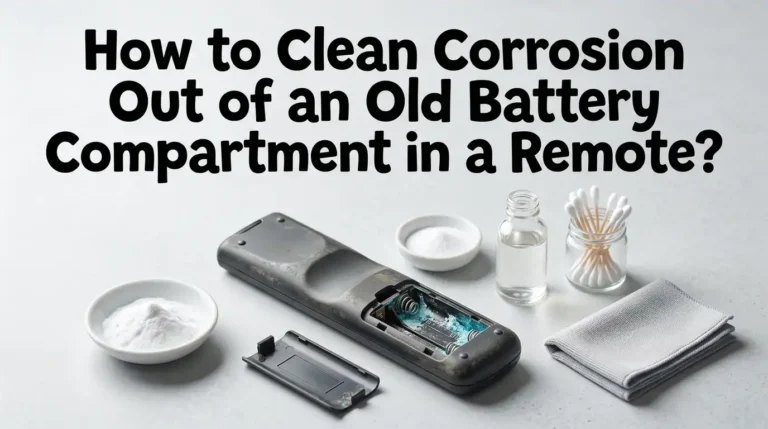 How to Clean Corrosion Out of an Old Battery Compartment in a Remote?