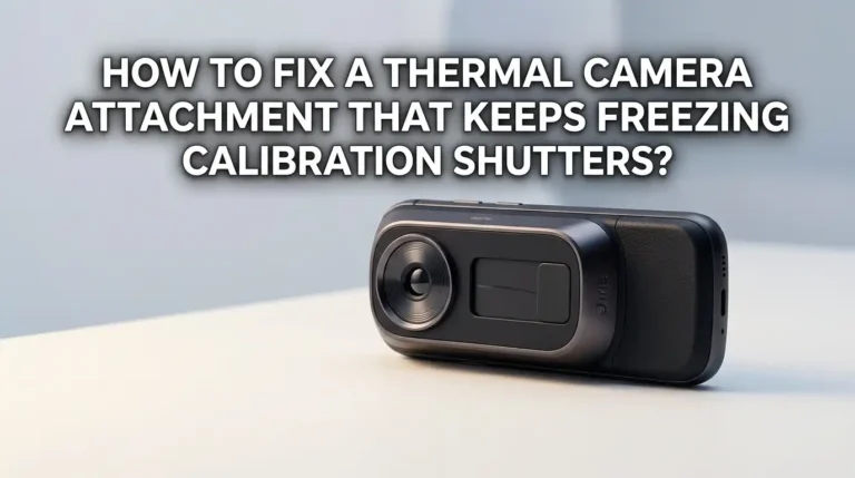 How to Fix a Thermal Camera Attachment That Keeps Freezing Calibration Shutters?