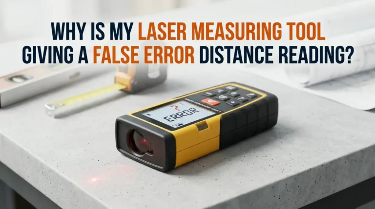 Why Is My Laser Measuring Tool Giving a False Error Distance Reading?