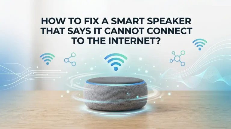 How To Fix A Smart Speaker That Says It Cannot Connect To The Internet?