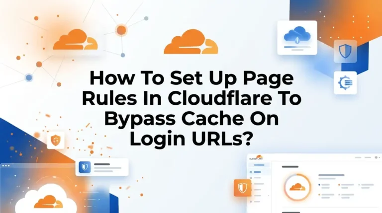 How To Set Up Page Rules In Cloudflare To Bypass Cache On Login URLs?