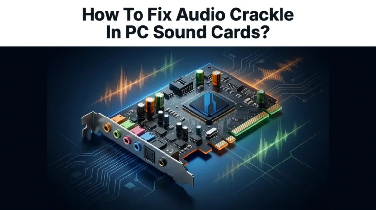 How To Fix Audio Crackle In PC Sound Cards?