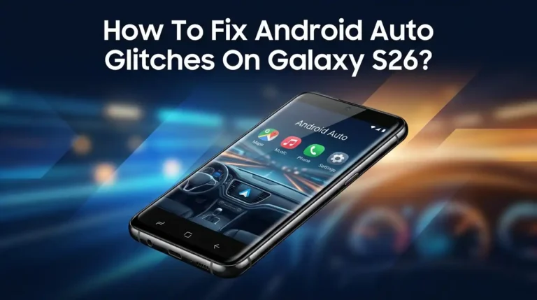 How To Fix Android Auto Glitches On Galaxy S26?