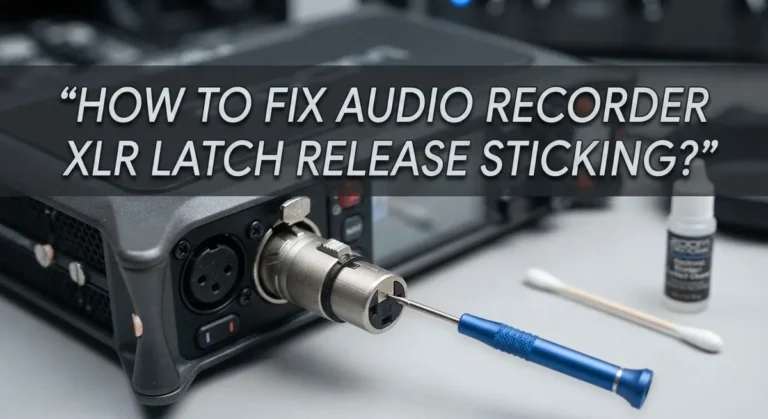 How To Fix Audio Recorder XLR Latch Release Sticking?