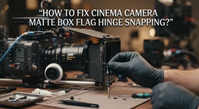How To Fix Cinema Camera Matte Box Flag Hinge Snapping?