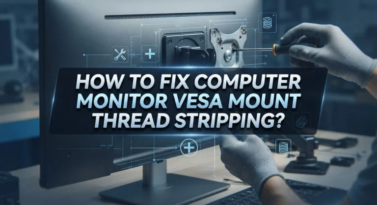 How To Fix Computer Monitor VESA Mount Thread Stripping?