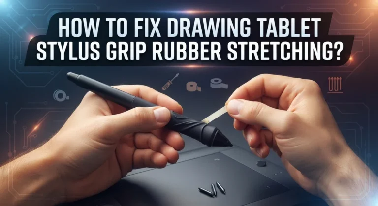 How To Fix Drawing Tablet Stylus Grip Rubber Stretching?