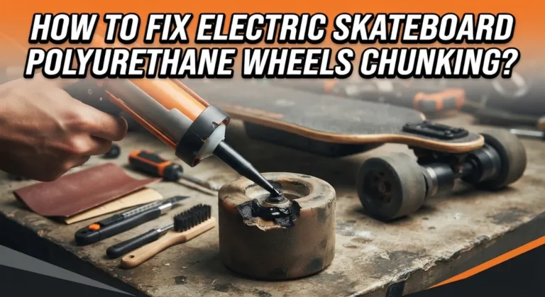 How To Fix Electric Skateboard Polyurethane Wheels Chunking?