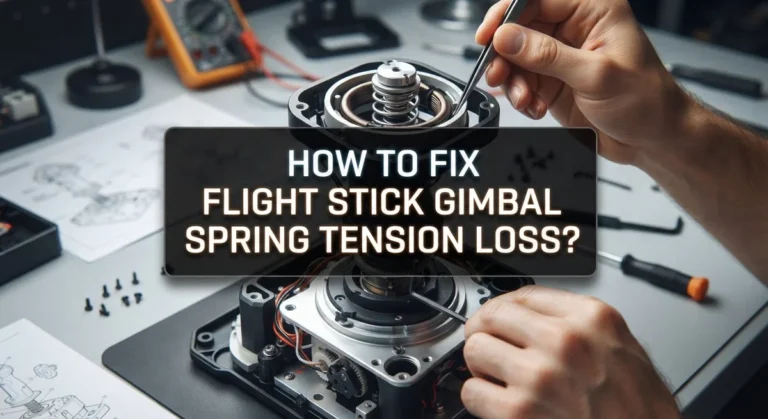 How To Fix Flight Stick Gimbal Spring Tension Loss?