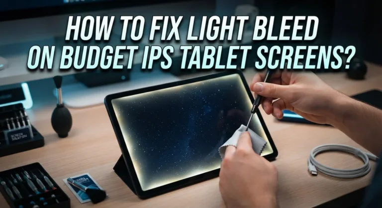 How To Fix Light Bleed On Budget IPS Tablet Screens?