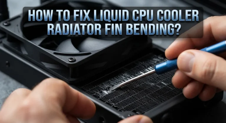 How To Fix Liquid CPU Cooler Radiator Fin Bending?