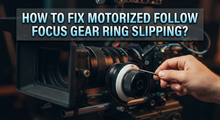 How To Fix Motorized Follow Focus Gear Ring Slipping?