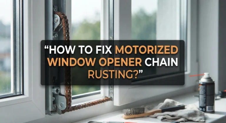 How To Fix Motorized Window Opener Chain Rusting?