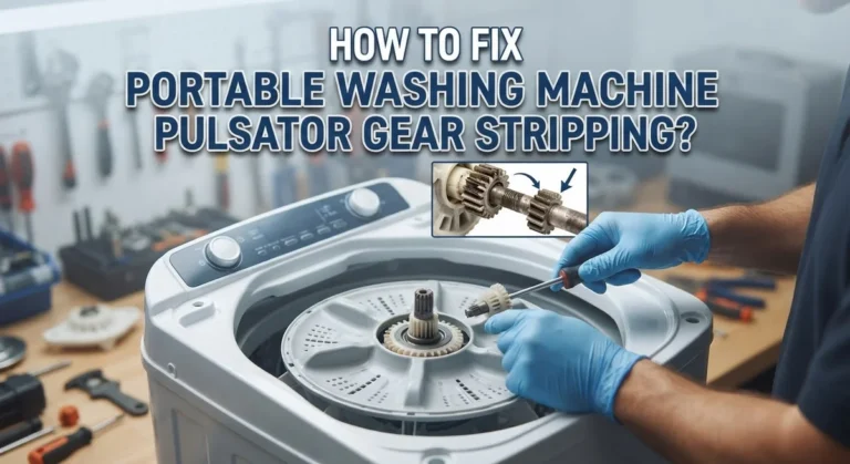 How To Fix Portable Washing Machine Pulsator Gear Stripping?