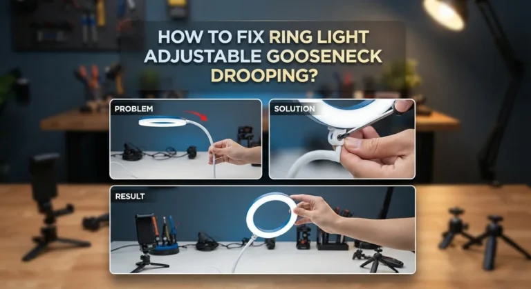How To Fix Ring Light Adjustable Gooseneck Drooping?