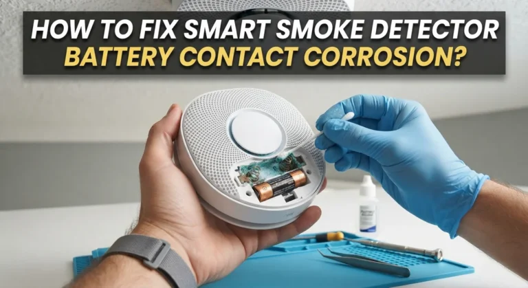 How To Fix Smart Smoke Detector Battery Contact Corrosion?