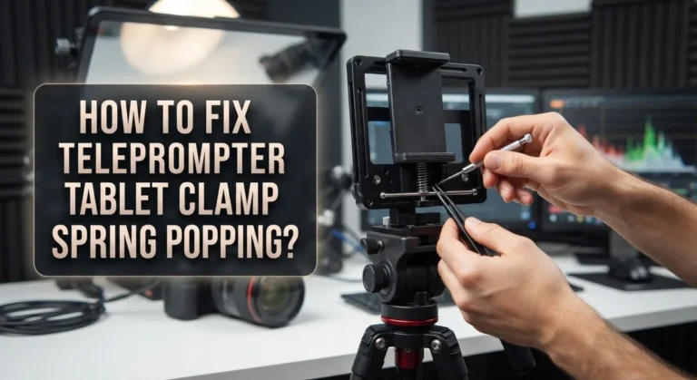 How To Fix Teleprompter Tablet Clamp Spring Popping?