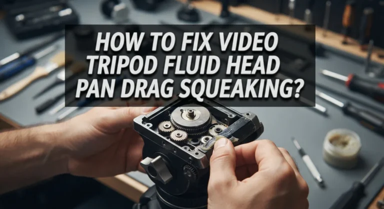 How To Fix Video Tripod Fluid Head Pan Drag Squeaking?